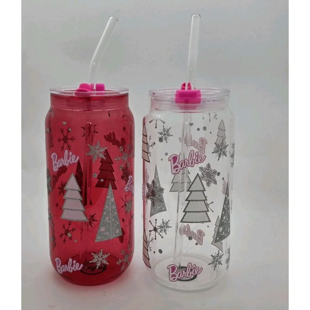 Barbie Christmas Drinking Glasses Set of 2 – 20oz Tumblers Dragon‎ Glassware